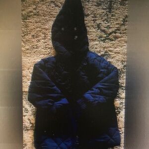 Kids Navy Blue Quilted Jacket